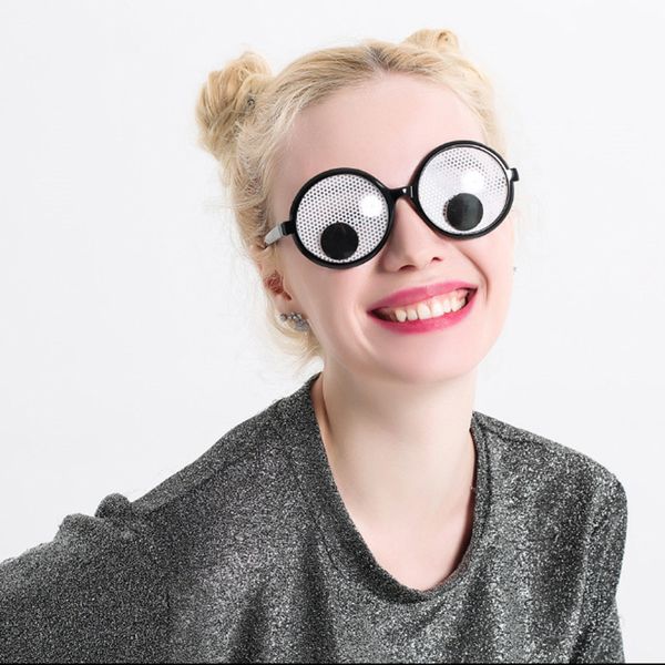 

rotating eyeballs funny glasses gift second funny props bar nightclub rave party supplies fool's supplies party glasses