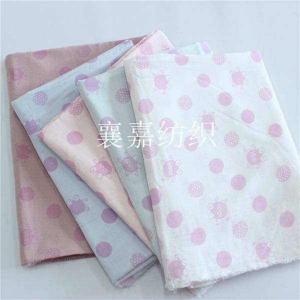 

100x145cm cartoon soft gauze cotton lining diy sheet quilt cover bedding cloth decorate fabric, Black;white