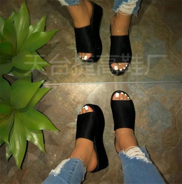 

ladies slippers summer new leopard print thick bottom ph-cfy20061838, Black