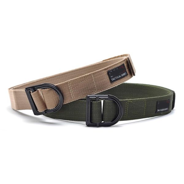 

totrait nylon tactical belts rescue rappelling belt material, Black;gray