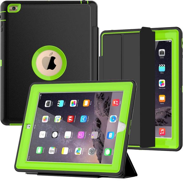 

for ipad 234 case heavy duty full body rugged protective case with auto sleep/wake up stand for ipad pro 10.5