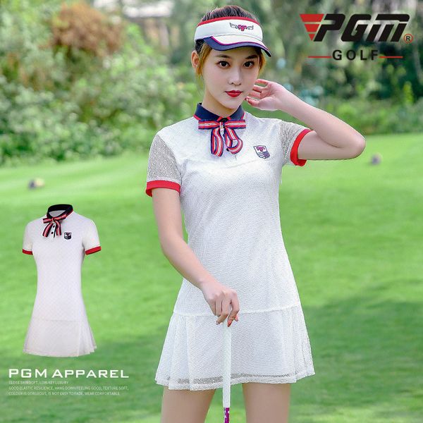 

pgm golf dress women's dress summer women's breathable mesh, Black;blue