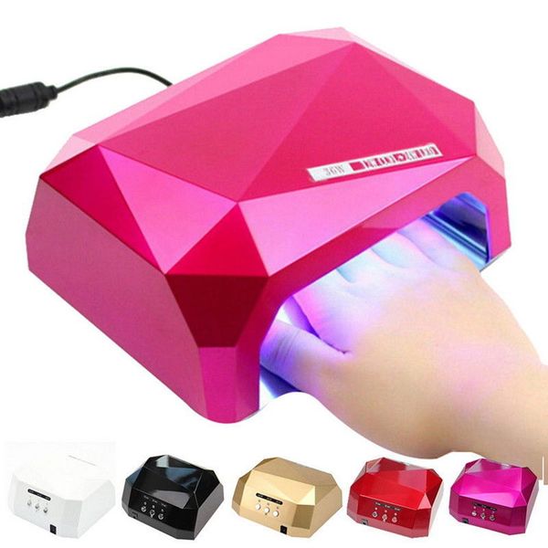 

36w nail dryer rhombus shape uv ccfl curing lamps dried gel polish nail tool for art manicure full professional tool