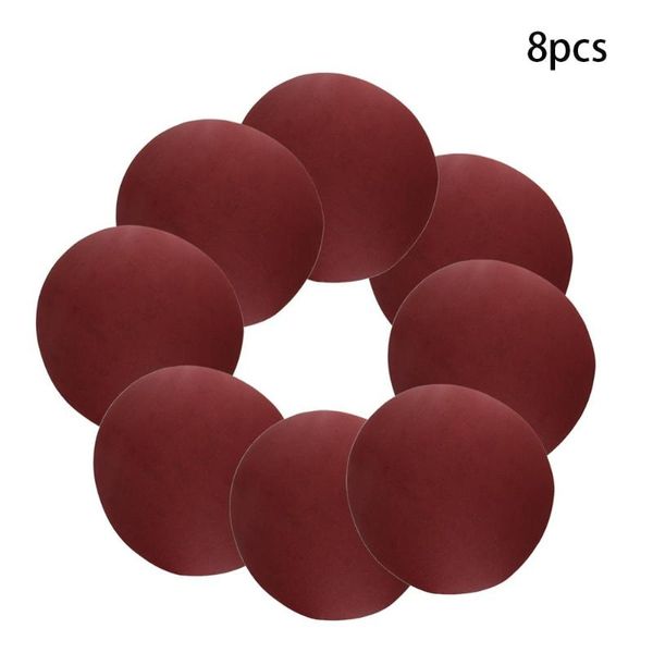 

utoolmart grit 120/150/180/240 adhesive back sandpaper 12-inch no hole alumina red abrasive grinding polishing tool 2/5/8pcs