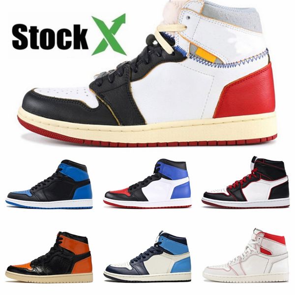 

2020 new arrival union x jumpman 1 1s mid retro basketball shoe for mens women white blue sneakers sports designer zapatillas #qa701