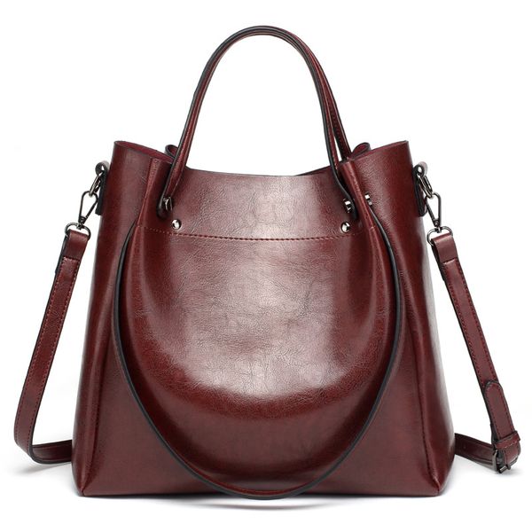 

the new retro simple ladies' one-shoulder cross-bag women's bag oil and wax handbag hand bag women handbags