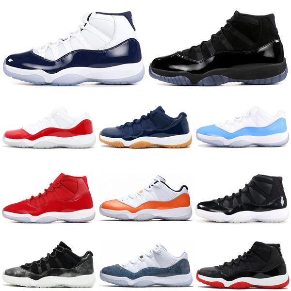 

2019 white bred concord 11 11s basketball shoes cap and gown orange trance snakeskin women mens trainers sport sneakers