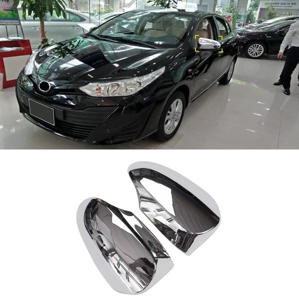 

for toyota vios 2019 2020 abs plastic side rearview mirrors decorative cover trim 2pcs car accessories