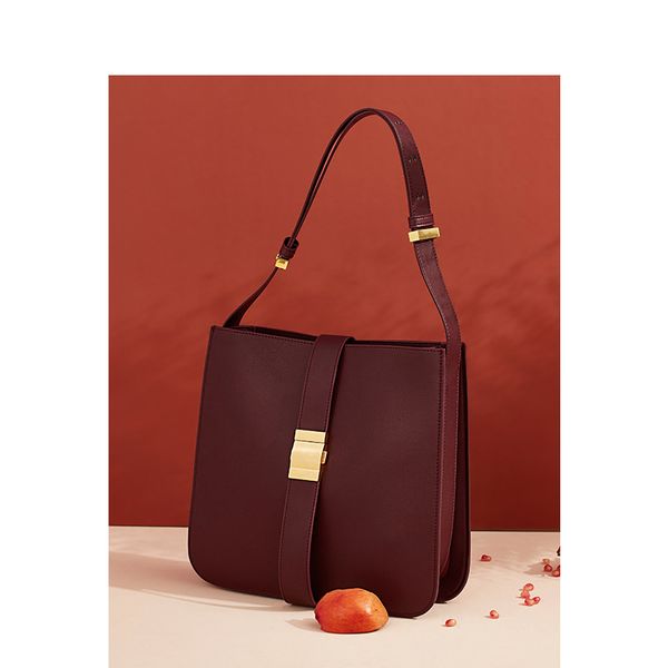 

women's bag 2020 new simple leather women's bag lock fashion single shoulder diagonal