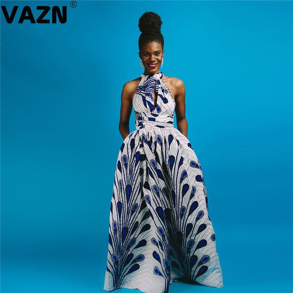 

vazn 2020 new georgette dress holiday clear fresh untidy fashion short sleeve women high waist ball gown maxi dress, Black;pink
