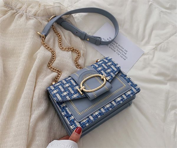

матовая кожа застежка сумки crossbody сумки плеча цепи малая площадь сцепления сумка кошелек bolso mujer сумки для женщин 2020 моды
