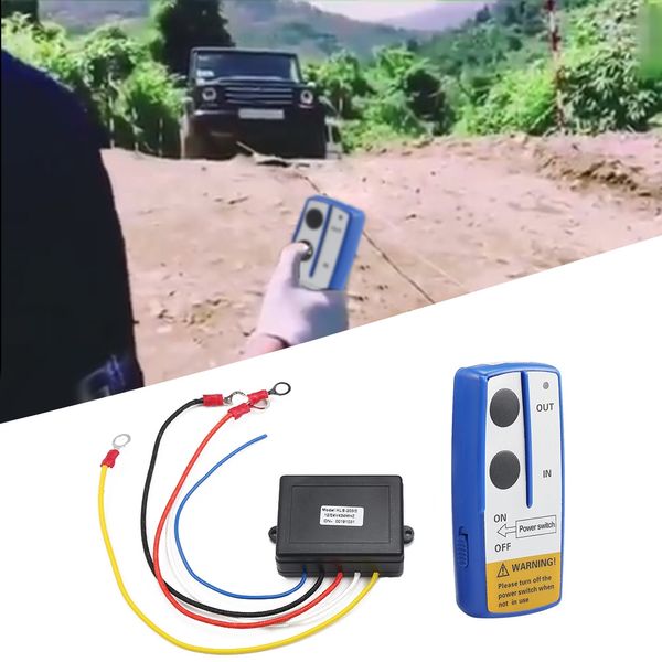 KLS - 203X Verricello elettrico wireless con telecomando anti-interferenza Doppio ricevitore