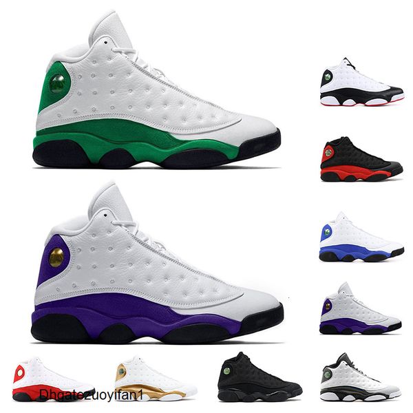 

mens basketball sheos 13 lucky green 13s court purple black cat bred barons wheat hyper royal mens sports sneakers trainers size 7-13