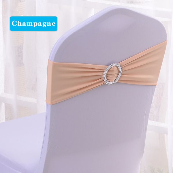 100 pçs cadeira banda estiramento elástico elastano cadeira arco anel redondo para banquete festa de casamento decoração noeud de chaise mariage234n