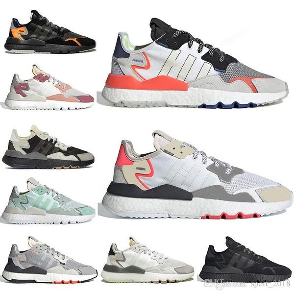 

new fashion nite jogger 3m reflective running shoes men women triple black white breathable mens trainer sports sneakers