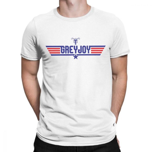 

gun logo greyjoy sigil t-shirts casual t shirt men short sleeves clothes plus size tees pure cotton, White;black