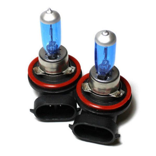 

doxingye 2pcs 12v h11 55w 6000k super bright white xenon fog halogen car headlight lamp bulbs ga5 fog light