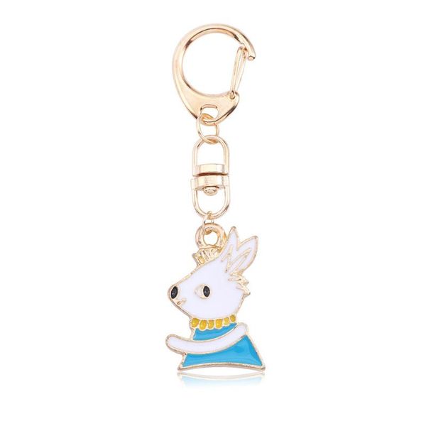 Fashion-Charms брелок 5шт / Lot Kawaii животные Кролик Черепаха Динозавры звезда Подвеска Key Ring Сеть сумка Женщина сумка Аксессуары