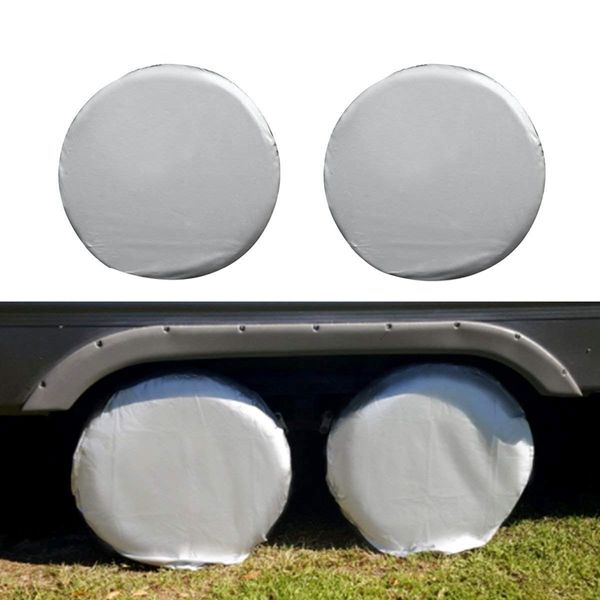 

car tire cover waterproof sunscreen rv trailer oxford cotton tire cover suitable for diameter