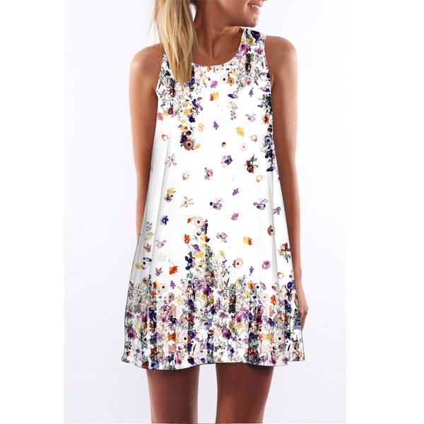 

woman dresses womens clothes verano vestidos women dress floral print casual dresses casual chiffon summer dress boho style dress mini, Black;gray