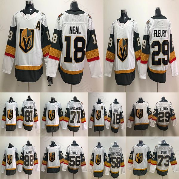 

Men's Vegas Golden Knights Marc-Andre Ryan Reaves Mark Stone Jonathan Marchessault William Karlsson Max Pacioretty White Hockey Jersey