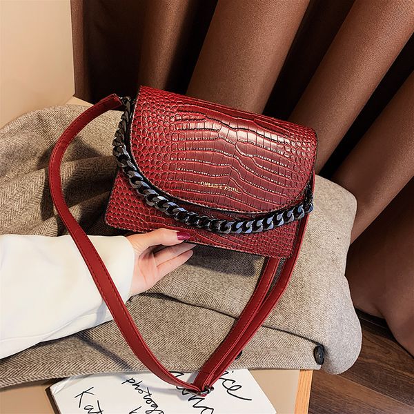 

2019 новых женщины сумки на ремне сумки корейского крокодил pattern женщина мода посланник сумочка сети