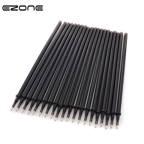 

ezone 20pcs erasable pen refill 0.5mm needle nose blue/black ink rod magic erasable pen students writing pens gift for students