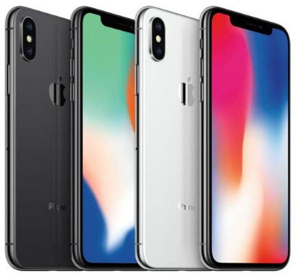 

unlocked apple iphone x without face id 4g lte 64gb/256gb rom 3gb ram hexa core 5.8 inch ios a11 12mp dual back camera refurbished cellphone