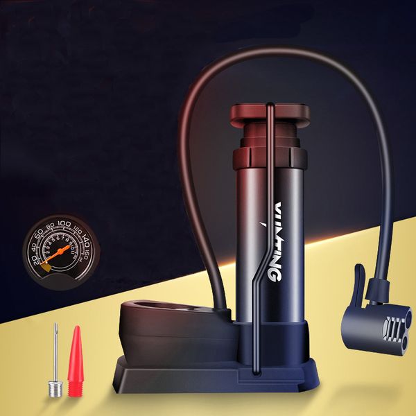 

bicycle pump mini portable folding foot type multifunctional bicycle air pump motorcycle swimming ring basketball