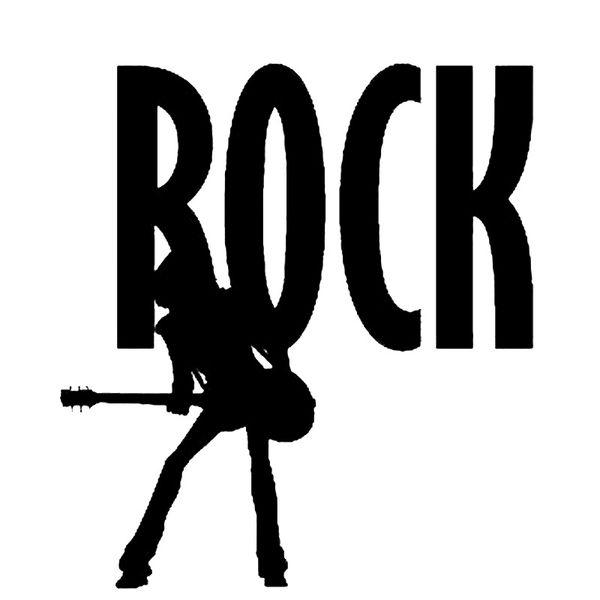 

13cm*14.4cm lovely playing guitar rock music vinly decoration handsome and cool stickers car sticker car decor