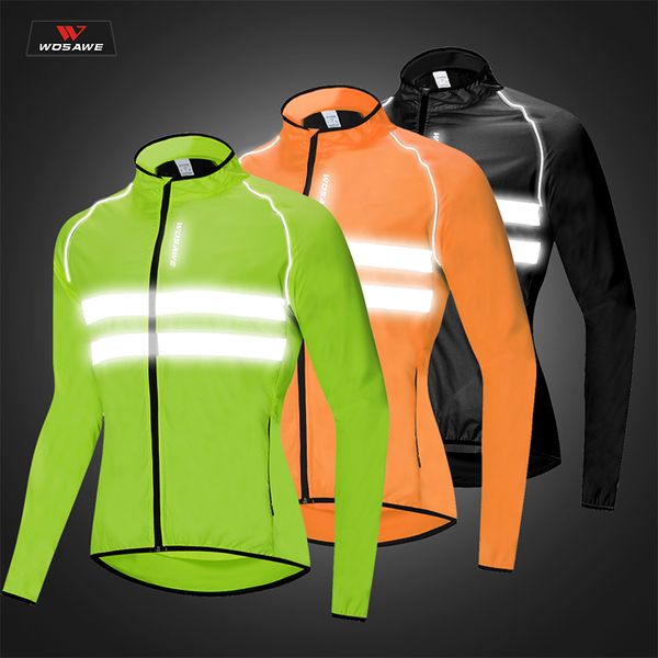 

wosawe ultra-light motorcycle jacket ultra-thin motorbike riding wind coat windproof long sleeve outdoor sport reflective jacket