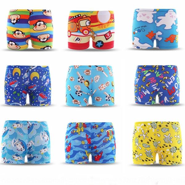 

m9yap big promotion children's swimming shorts swimming trunks trunks comfortable boxer cute cartoon size boys' children's sh, Black