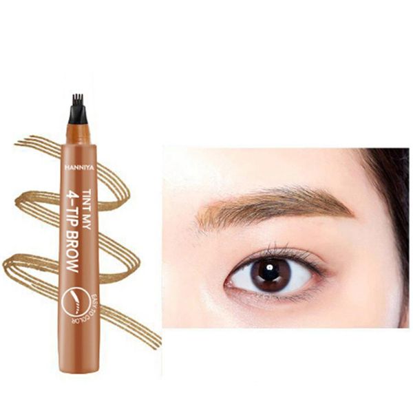 

new 2ml waterproof 4 tips liquid pencil non-smudge brow makeup