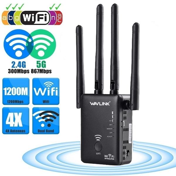 

leory ac1200 dual for band 1200mbps 4x3dbi external antenna wireless wifi