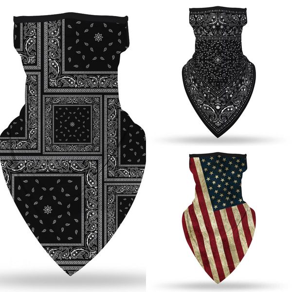

8da5d 3d seamless magic scarf headwear skull skeleton bandana headband camo army tube neck warmer face mask scarf bicycle 3d animal scarf jo, Black