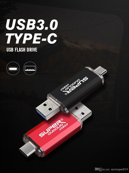 

type-c metal usb flash drive pendrive 16gb 32gb 64gb key usb stick pen drive flash usb3.0 for typec phone