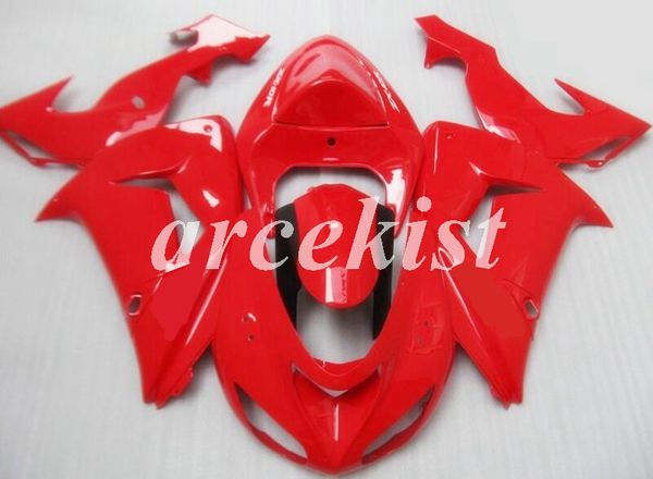 

new abs motorcycle full fairings kit fit for kawasaki ninja zx-10r 2006 2007 06 07 body set custom red