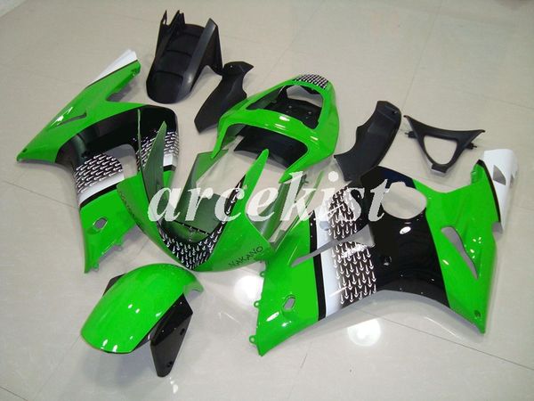 

4 gifts new abs motorcycle fairings kit fit for kawasaki ninja zx-6r zx6r 2003 2004 03 04 636 bodywork set custom green black