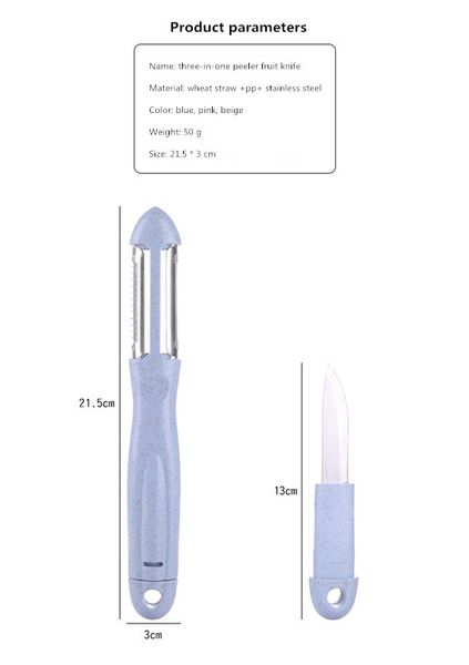 

multifunctional paring knife fruit vegetable peeler grater stainless steel portable knife slicer household kitchen accessories