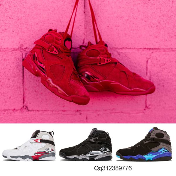 

2019 new arrival valentine s day red 8 vii 8s men basketball shoes aqua chrome countdown pack mens outdoor sports sneakers 8-13