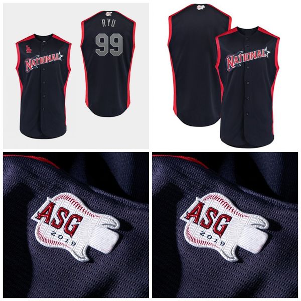 

31 Max Scherzer 2019 All-Star Game Charlie Blackmon Ozzie Albies Freddie Freeman Javier Baez Bryce Harper Big & Tall Baseball Jersey 4XL-6XL