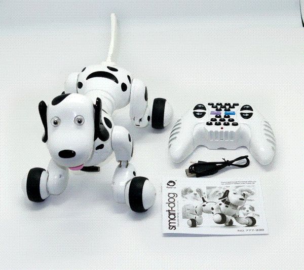 777 338 Birthday Gift Rc Zoomer Dog 2 4g Wireless Remote Control Smart Dog Electronic Pet Educational Children S Toy Robot Toys Electric Dog Door