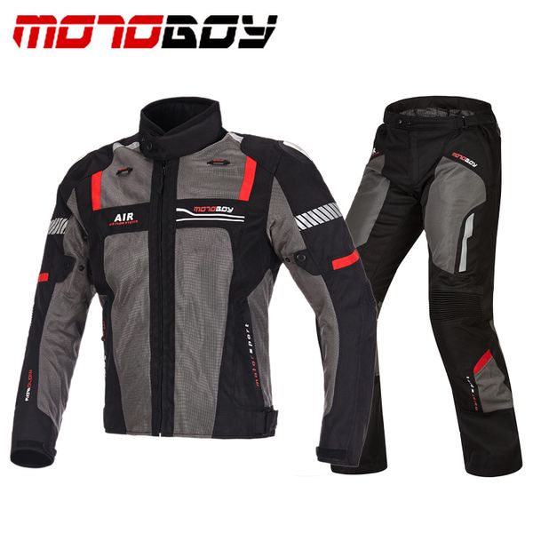 

motoboy summer set motorcycle mesh suit ventilation and protective jacket and pant set motorsport jacket motor racing suit