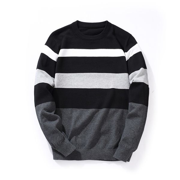 

zogaa cotton sweater men long sleeve pullovers outwear man v-neck sweaters men loose solid fit knitting clothing patchwork, White;black