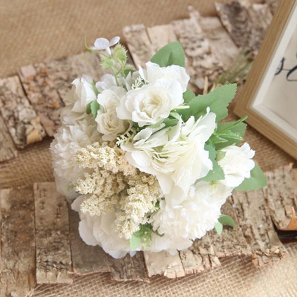 

artificial flowers 6 color home put bouquet ball chrysanthemum artificial silk flower home l garden decoration props 10pcs
