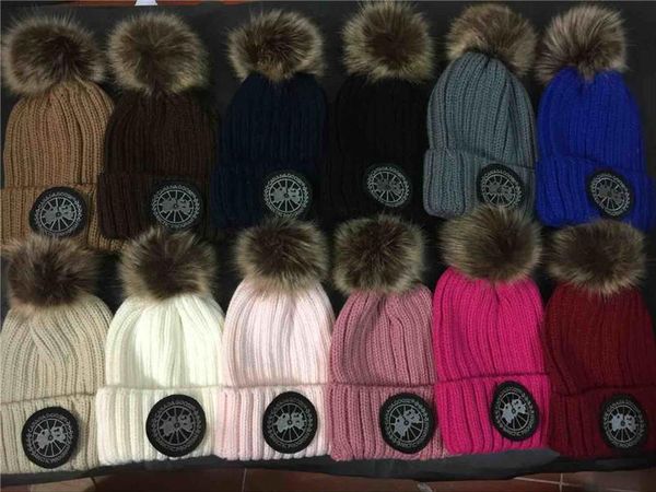 

wholesale 20 brand choose animal raccoon hair brand beanies hats boys girls autumn winter icon beanie hat men knitted skull caps, Blue;gray