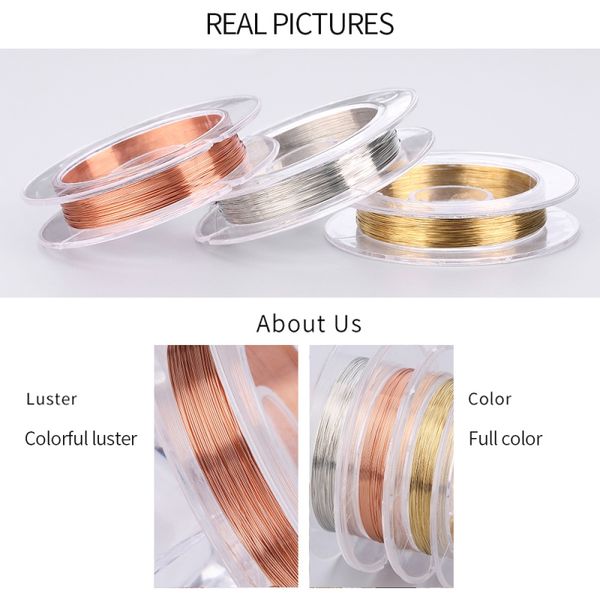 

nail art copper wire nail art line metal wire stripes lines manicure 3d decoration, Silver;gold