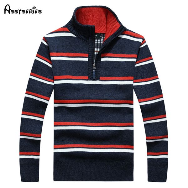 

men's sweaters thick warm winter zipper pullover cashmere wool sweaters man casual knitwear fleece velvet clothing big size 50, White;black