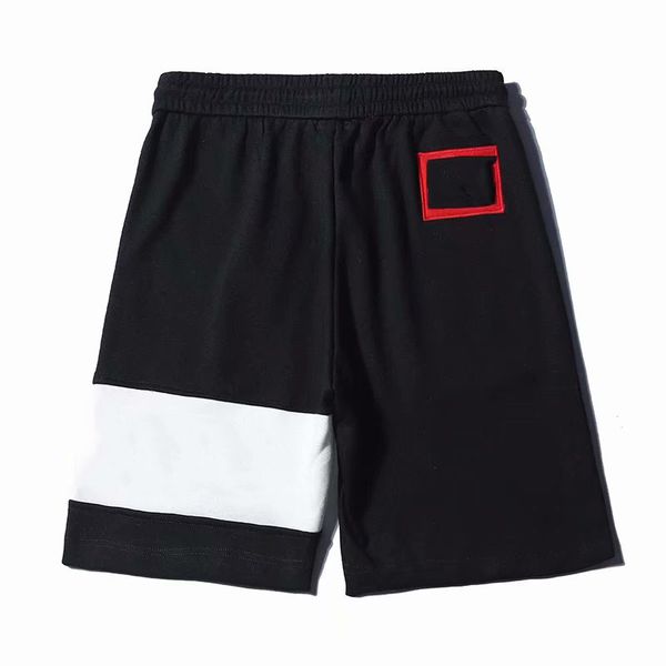 

luxury mens shirt embroidery contrast patchwork tshirt designer t shirt fashion men clothes short sleeve tee and shorts, White;black