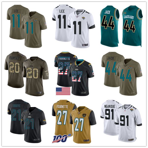 

Custom Jaguar Jersey Nick Foles Jalen Ramsey Leonard Fournette Yannick Ngakoue Myles Jack Marqise Lee A.J. Bouye Men Football